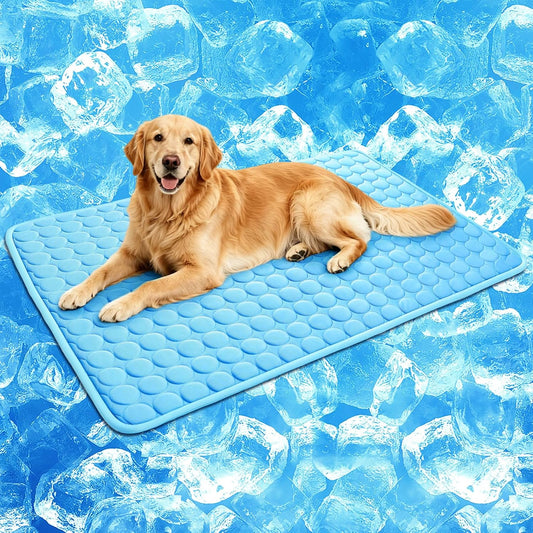 2XL Cooling Mat for Dogs & Cats – Foldable Self-Cooling Pet Pad