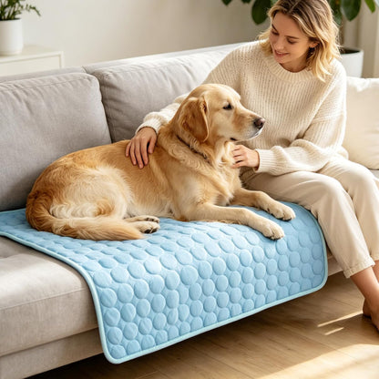2XL Cooling Mat for Dogs & Cats – Foldable Self-Cooling Pet Pad