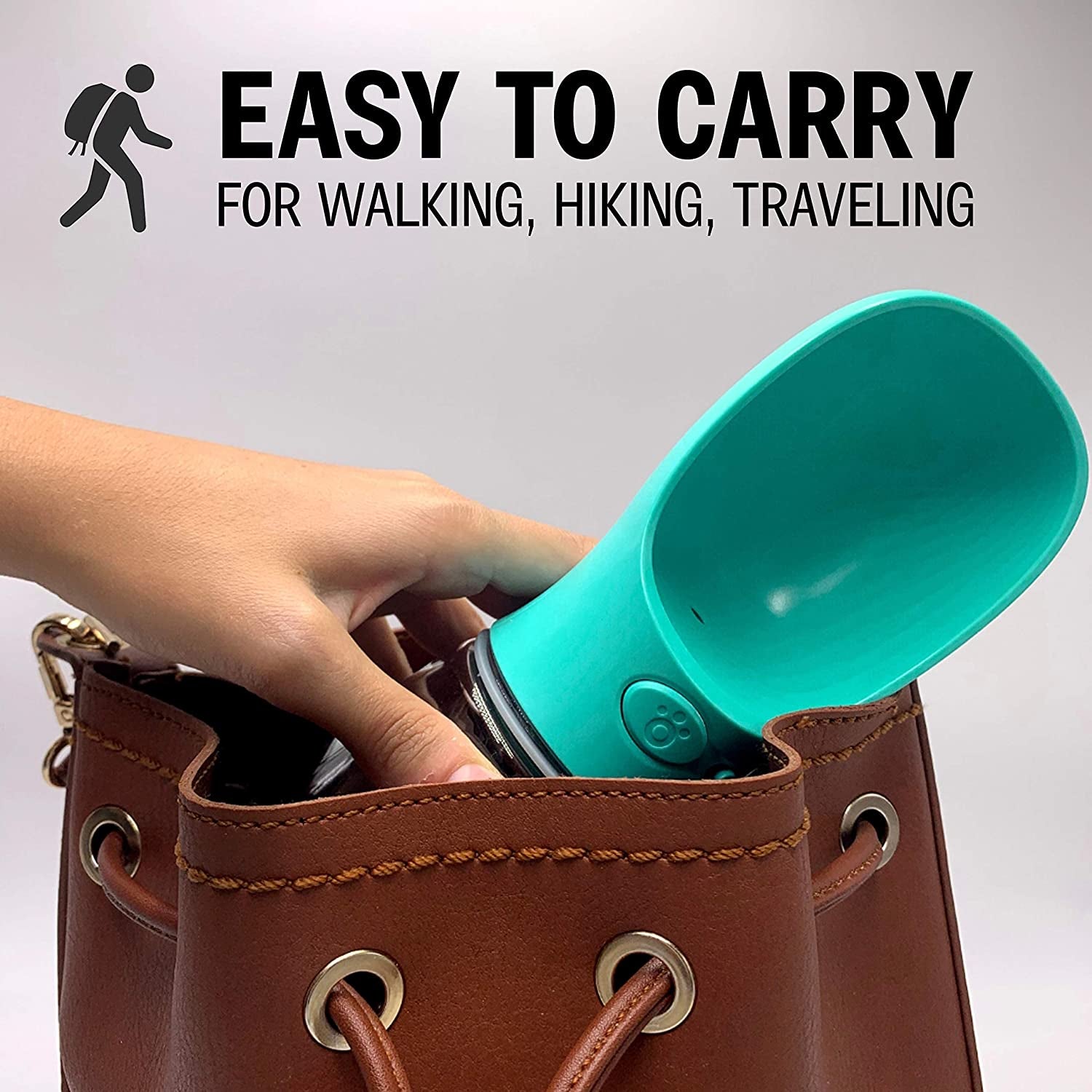 Portable Dog Water Bottle 19 oz – Leakproof Travel Water Dispenser