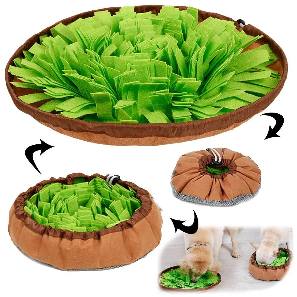 Vivifying Snuffle Mat for Dogs, Adjustable Nosework Mat for Small, Medium & Large Dogs, Interactive Dog Enrichment Toy
