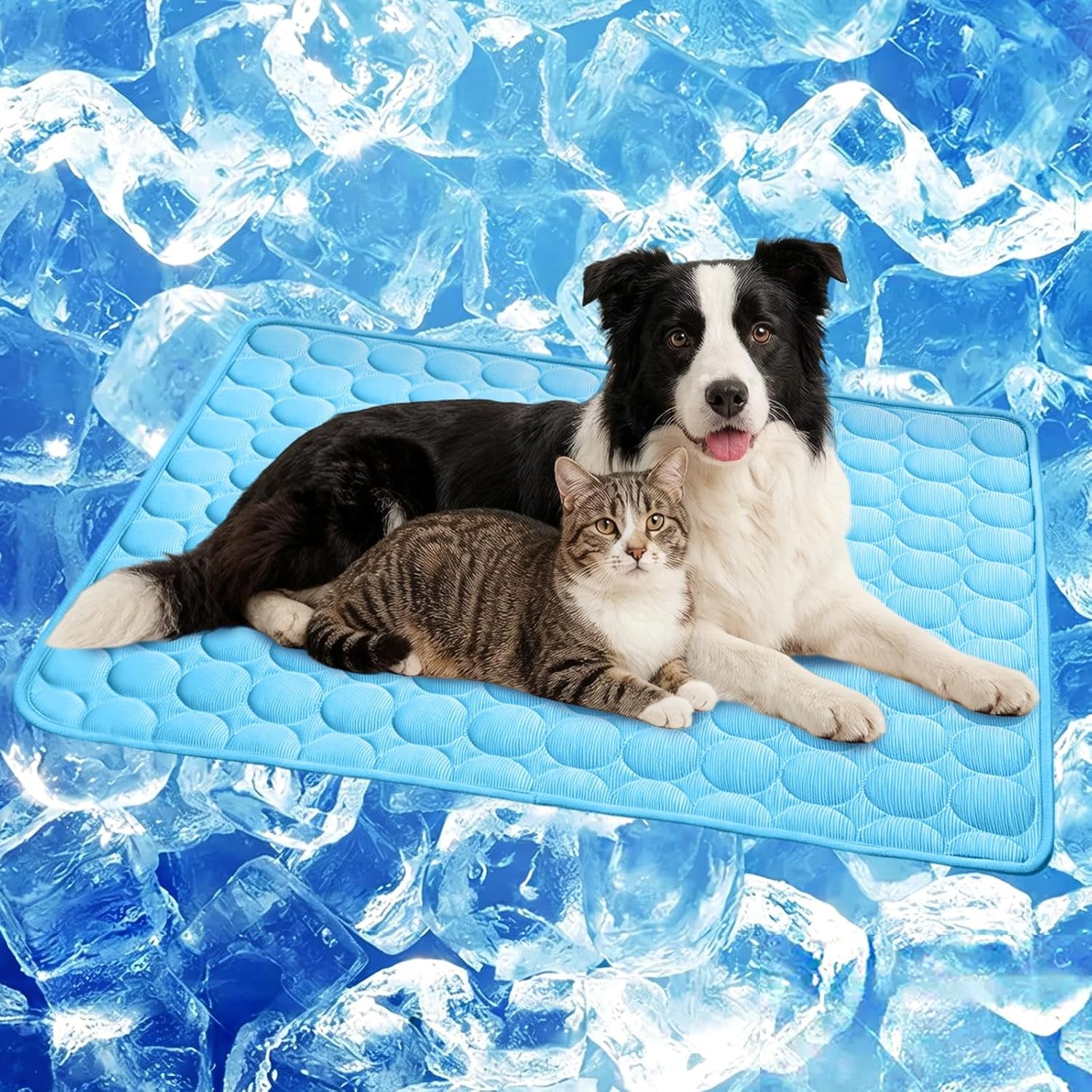 Self-Cooling Pet Mat for Dogs & Cats – Washable Portable Cooling Pad