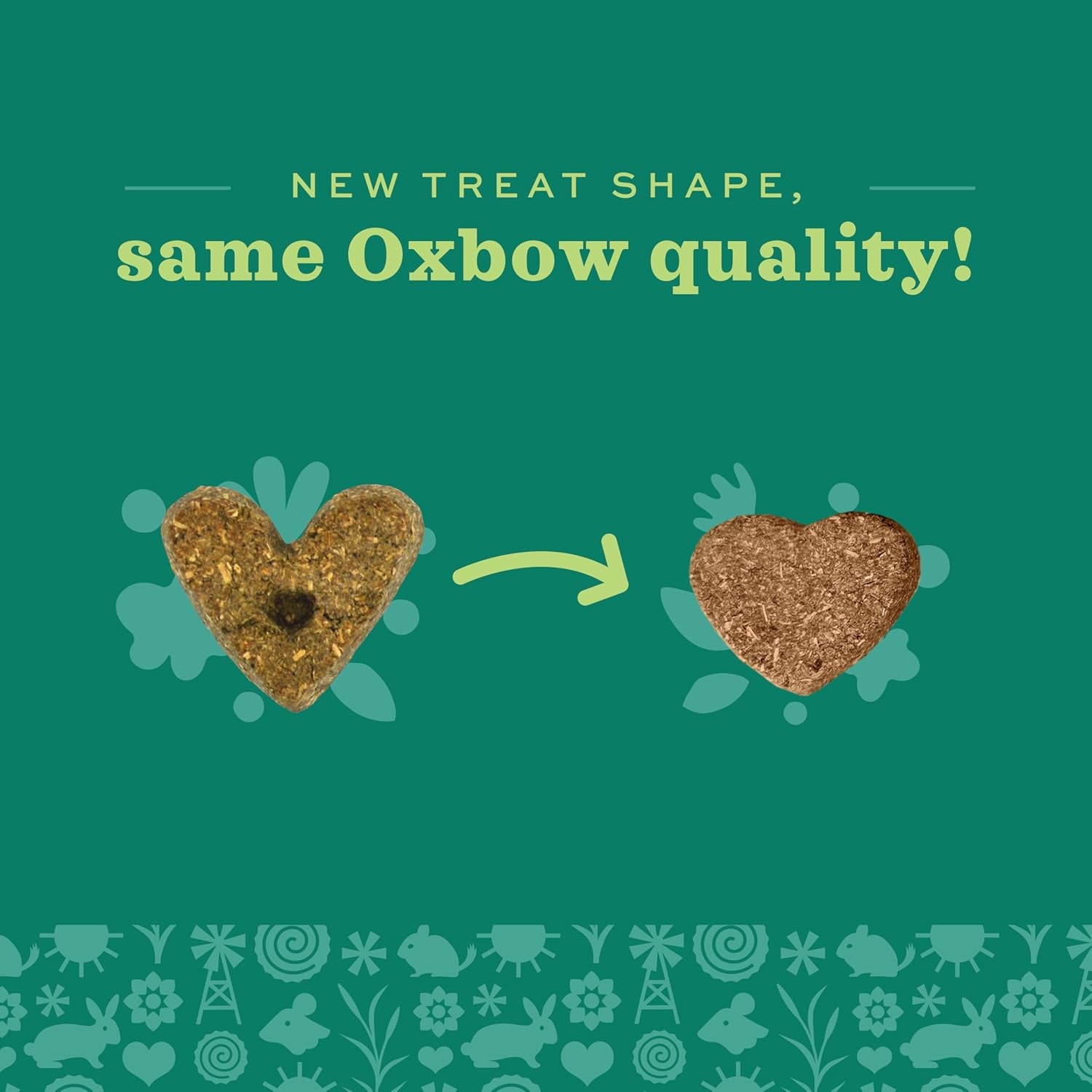 Organic Barley & Apple Treats for Small Pets – Rabbit, Guinea Pig & Hamster Snacks – 2.65 oz
