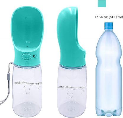 Portable Dog Water Bottle 19 oz – Leakproof Travel Water Dispenser