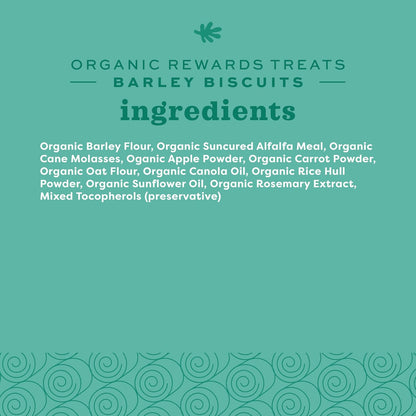 Organic Barley & Apple Treats for Small Pets – Rabbit, Guinea Pig & Hamster Snacks – 2.65 oz