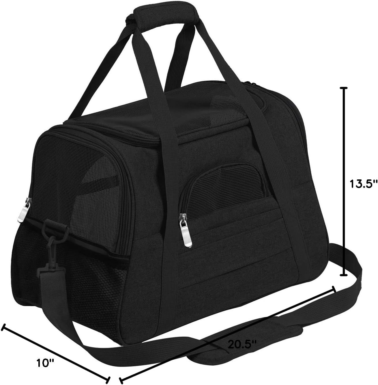 Collapsible Soft Pet Carrier for Cats & Dogs – Portable Travel Crate