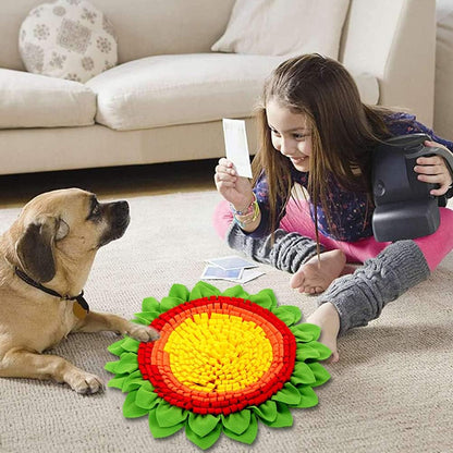Pet Snuffle Mat for Dogs - Dog Puzzle Toys for Dogs, Interactive Feed Games for Boredom, Cat Treat Puzzle for Indoor Cats Encourage Natural Foraging Skills, Dog Treat Dispenser Stress Relief