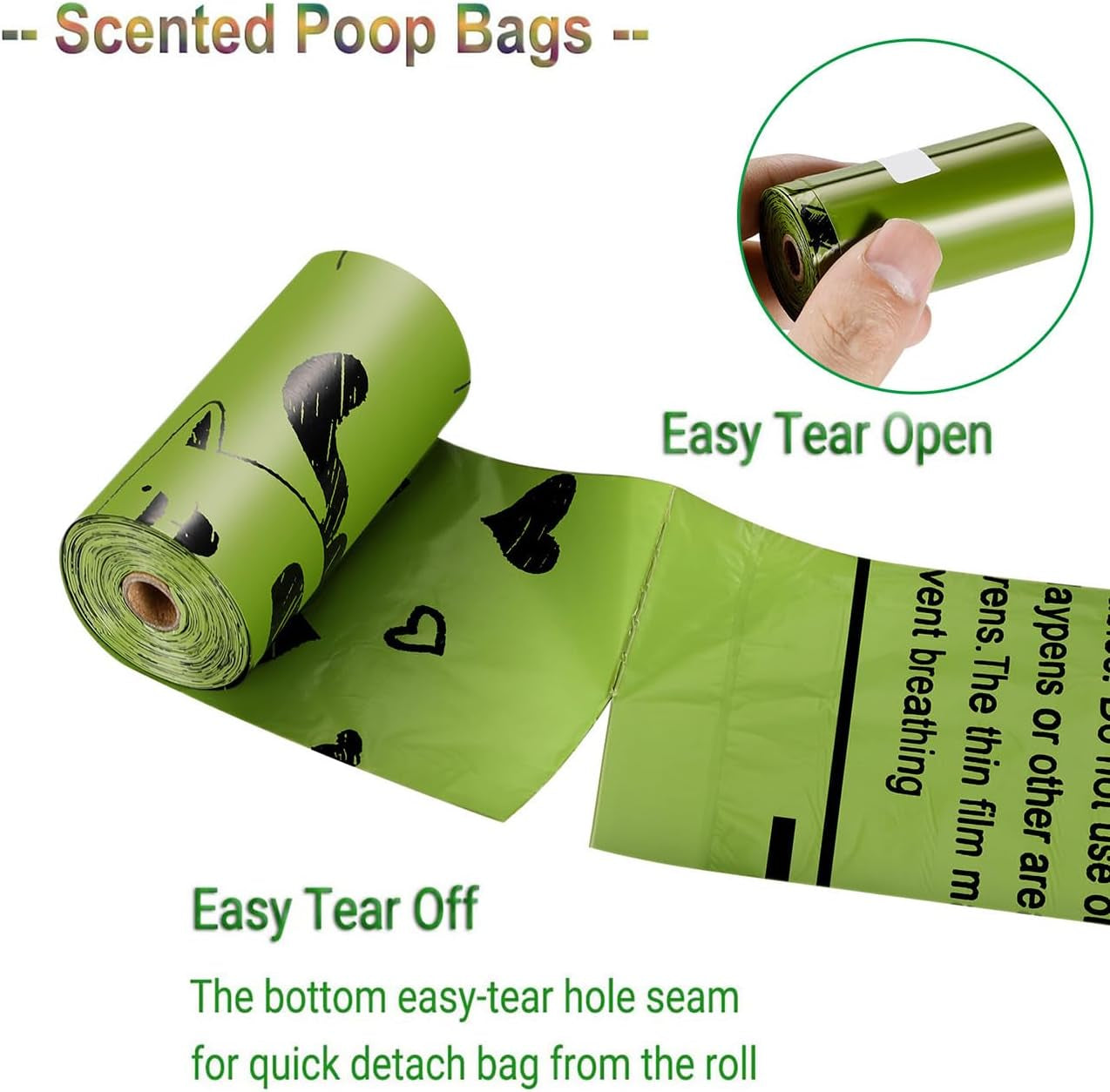 280 Count Leakproof Dog Poop Bags with Dispenser – Extra Thick & Easy Tear