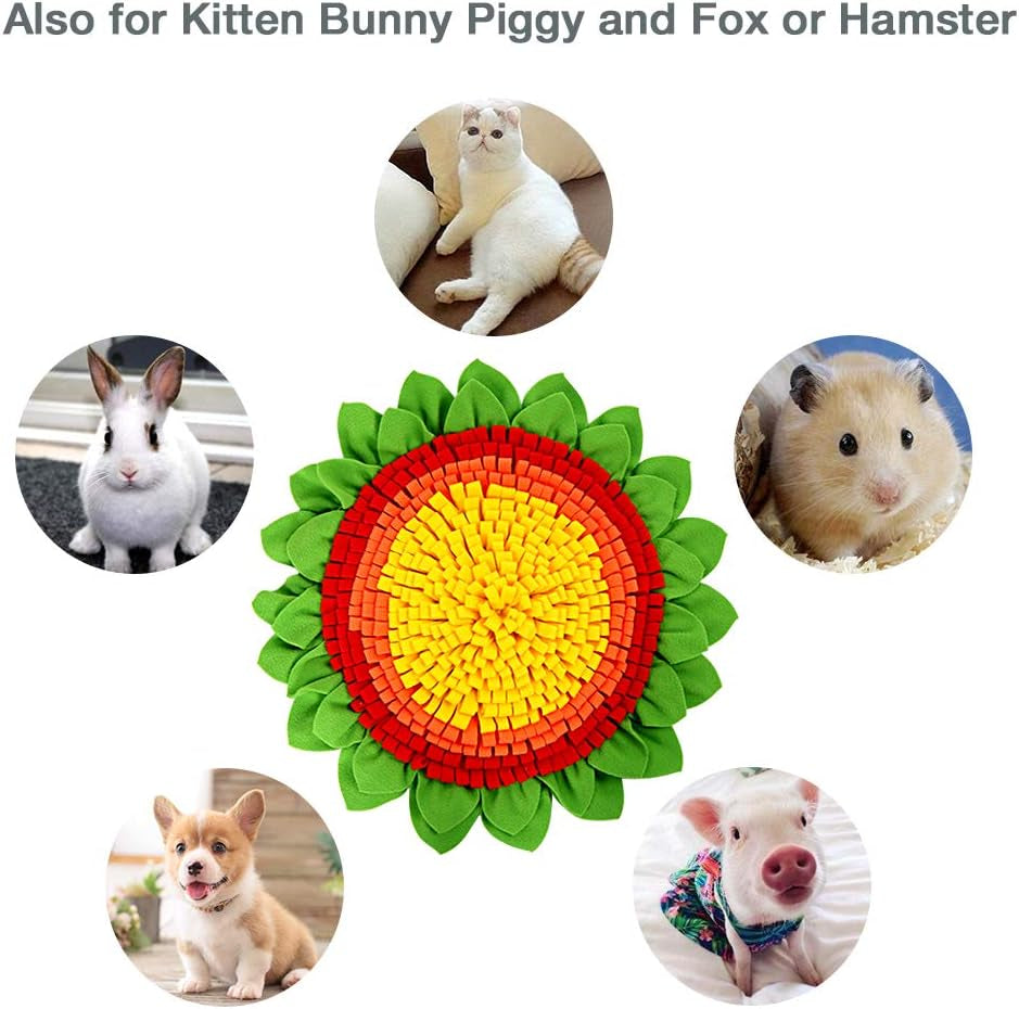 Pet Snuffle Mat for Dogs - Dog Puzzle Toys for Dogs, Interactive Feed Games for Boredom, Cat Treat Puzzle for Indoor Cats Encourage Natural Foraging Skills, Dog Treat Dispenser Stress Relief