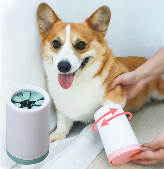 Portable Paw Washer Cup for Dogs & Cats – Soft Mud Cleaner for Dirty Paws