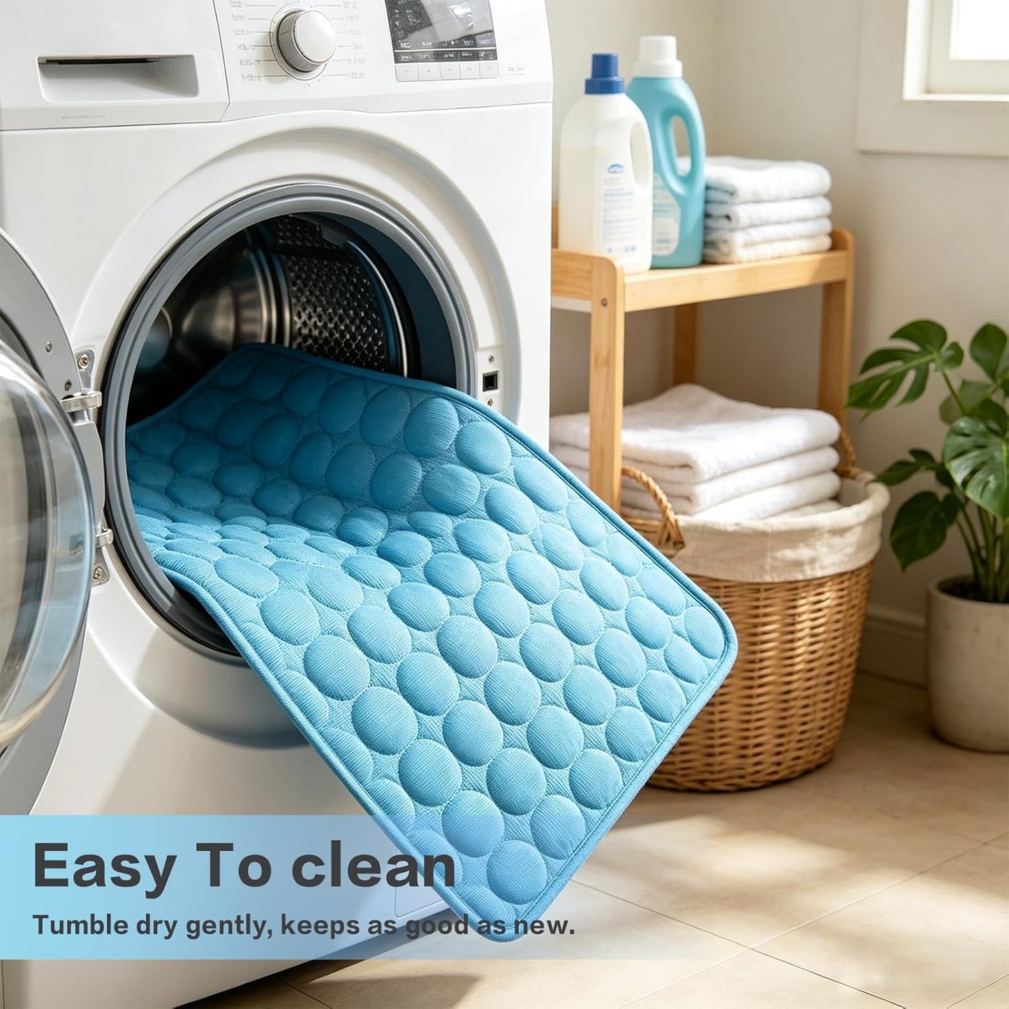 Self-Cooling Pet Mat for Dogs & Cats – Washable Portable Cooling Pad