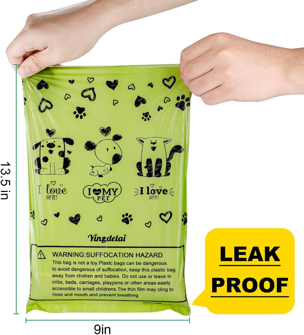 280 Count Leakproof Dog Poop Bags with Dispenser – Extra Thick & Easy Tear