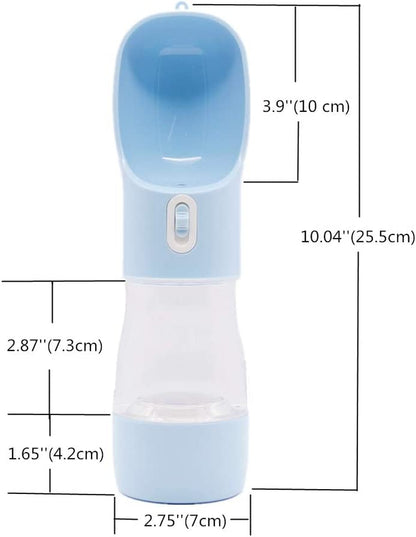 Leakproof Dog Water Bottle & Food Container – Portable Travel Bottle for Dogs