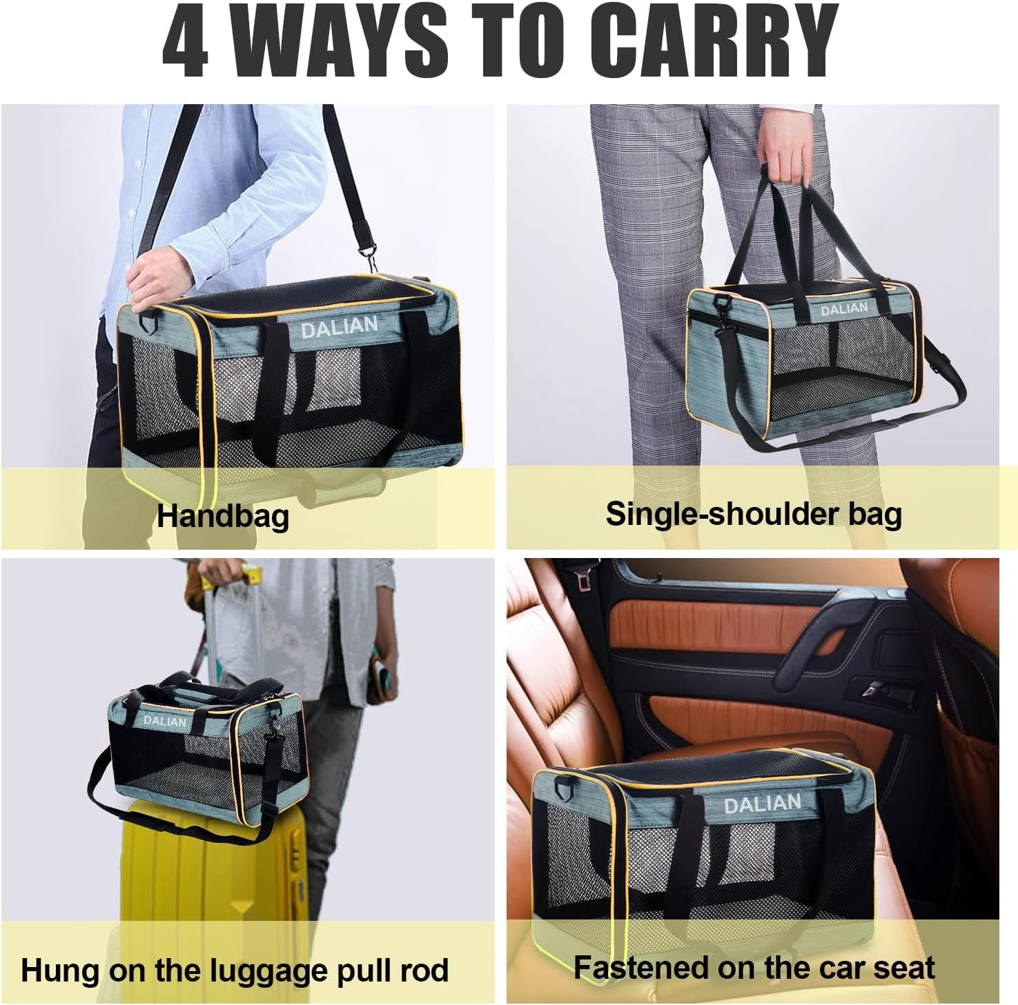 Airline Approved Pet Carrier for Cats & Dogs – Soft Travel Carrier up to 17 lbs