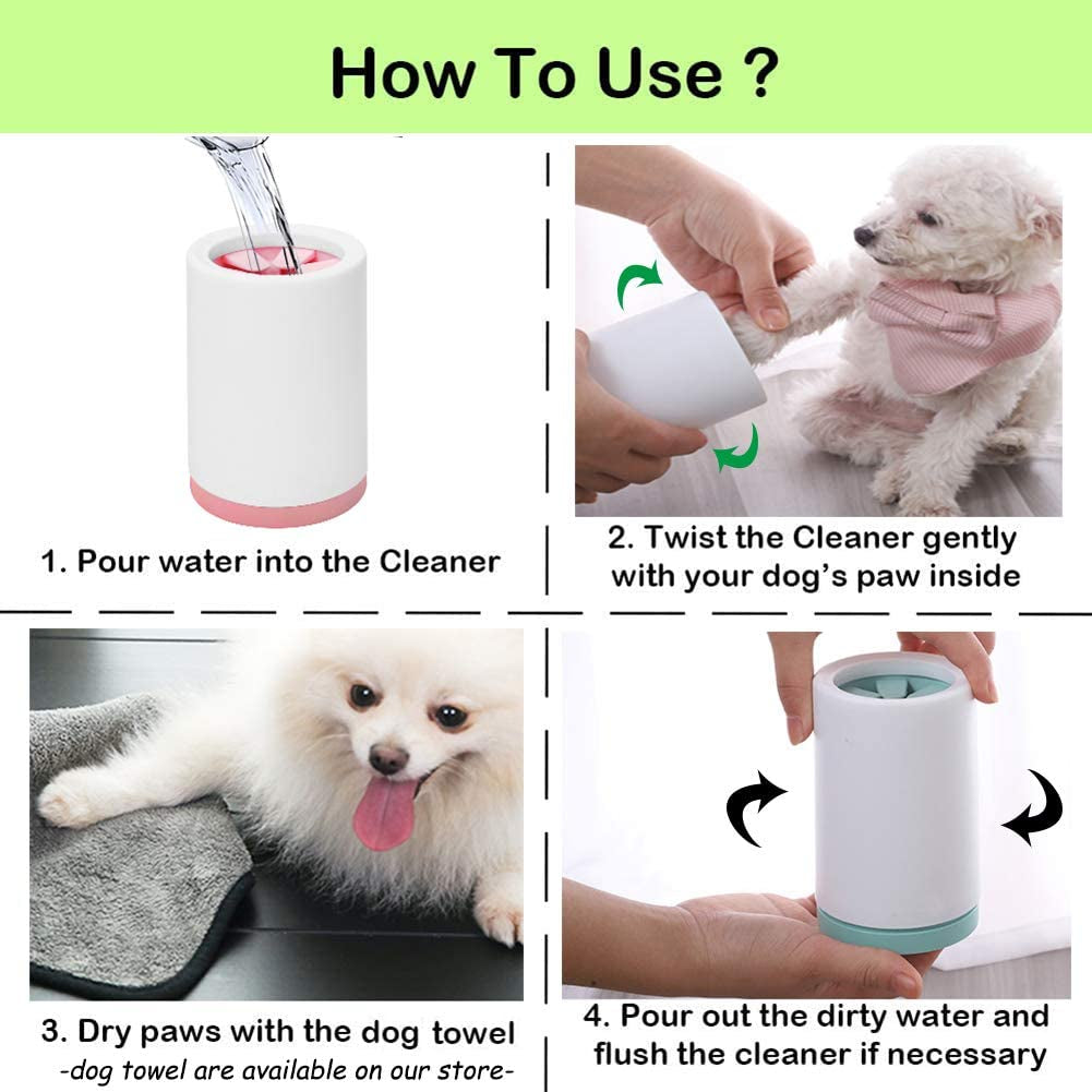 Portable Paw Washer Cup for Dogs & Cats – Soft Mud Cleaner for Dirty Paws