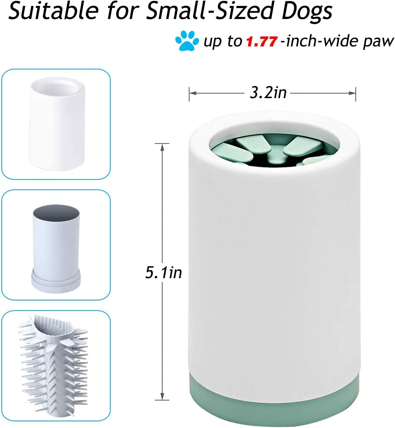 Portable Paw Washer Cup for Dogs & Cats – Soft Mud Cleaner for Dirty Paws