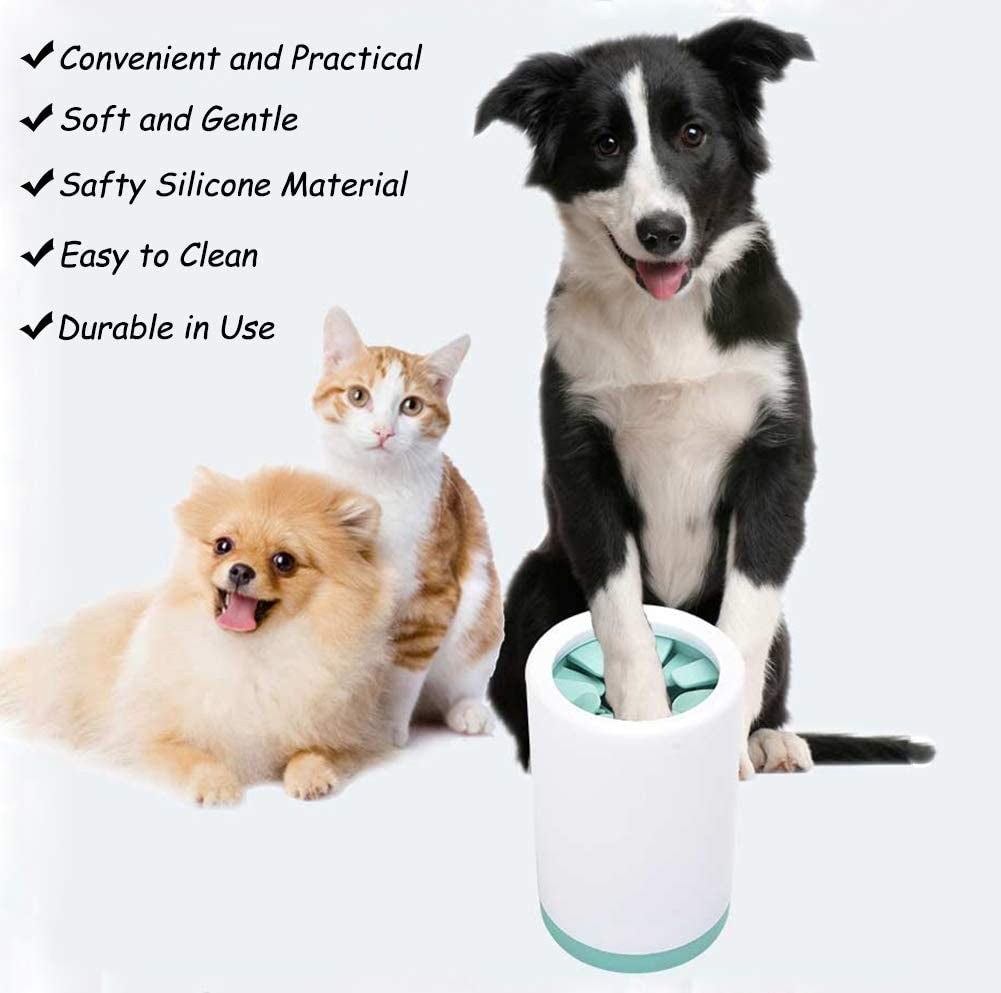 Portable Paw Washer Cup for Dogs & Cats – Soft Mud Cleaner for Dirty Paws