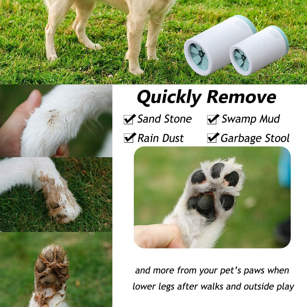 Portable Paw Washer Cup for Dogs & Cats – Soft Mud Cleaner for Dirty Paws